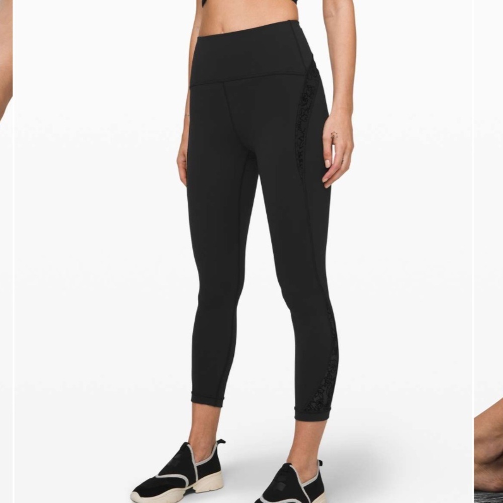 Lululemon Wunder Under Crop High-Rise 21" *Flocked Everlux